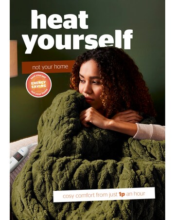 Silentight Luxury Super Cosy Heated Throw - Forest Green