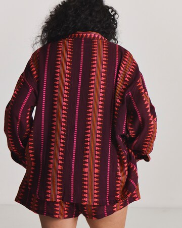 Jacquard Shirt and Shorts Beach Co-Ord Set