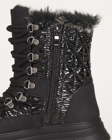 Alaska Lace Up Snow Boots - Extra Wide Fit (EEE)