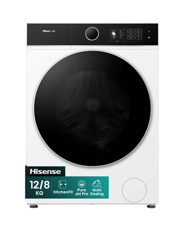Hisense KitchenFit 5i Series WD5I1245BWR 12kg/8kg Washer Dryer - White