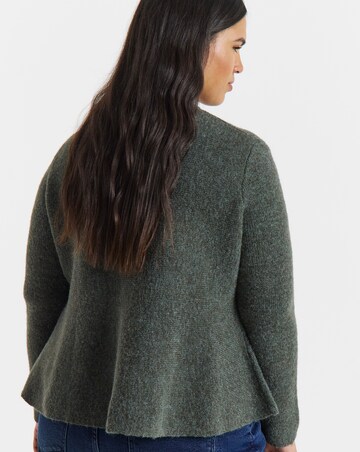 Peplum Knitted Cardigan