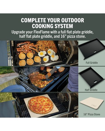 Ninja FlexFlame Outdoor Cooking System Barbecue PG301UK Black/ Silver
