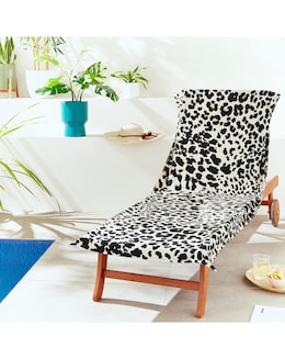 Catherine Lansfield Leopard Sun Lounger