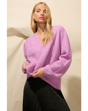 Ro&Zo Slouchy V-Neck Jumper