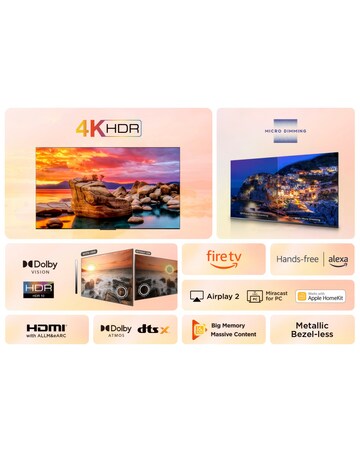 TCL 43In 43PF650K LED 4K HDR PRO Smart Fire TV with Freely