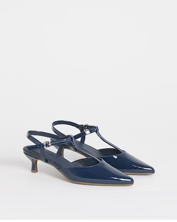 Fuji T Bar Pointed Toe Heeled Shoe - Extra Wide Fit (EEE)