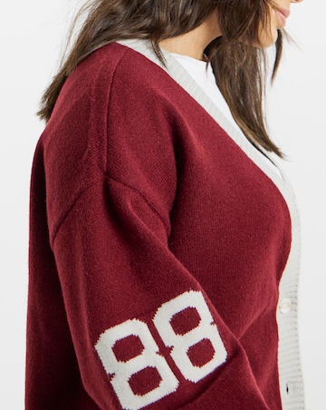 Native Youth Varsity Knitted Cardigan