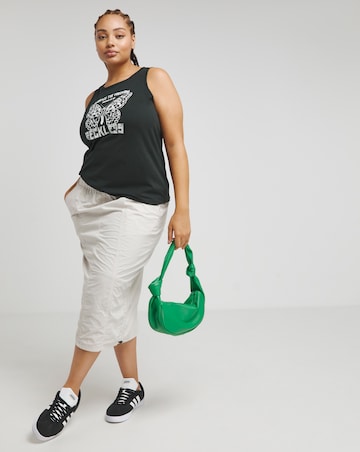 Black Reckless Slogan Tank