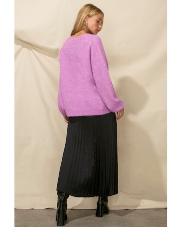 Ro&Zo Slouchy V-Neck Jumper