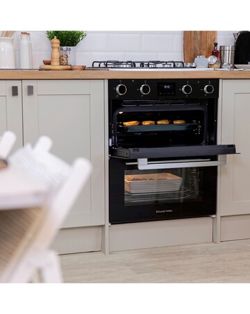 Russell Hobbs RH72DEO1001B/02 72cm High Built-In Double Oven Black Install