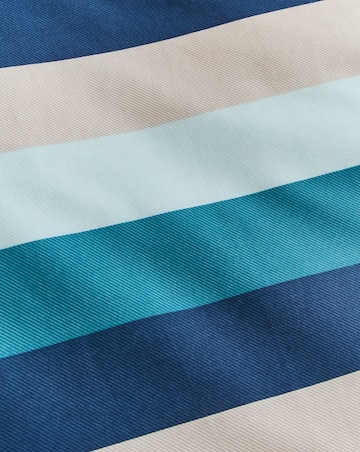 Blake Stripe Cotton Blend Reversible Duvet Cover Set