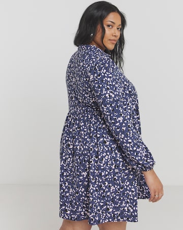 Ditsy Print Supersoft Smock Dress