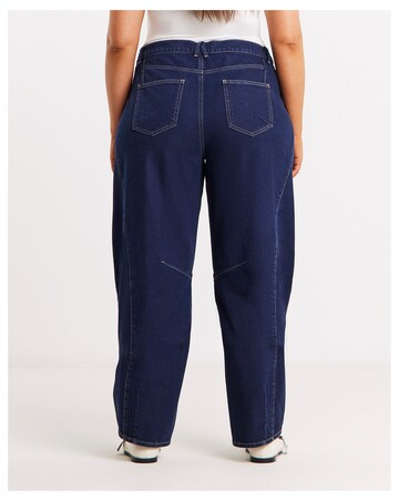 Simply Be Indigo Voluminous Barrel Leg Jean