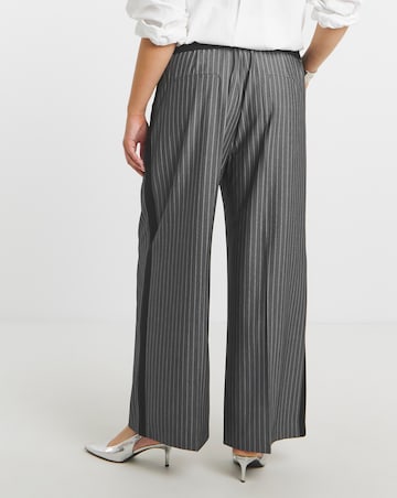 Simply Be Pinstripe Tailored Wide Leg Trouser