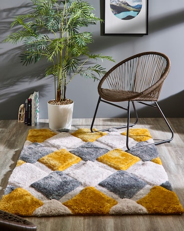 Geo Shaggy Cosy Rug