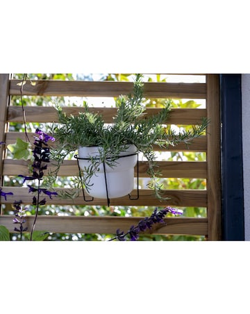 Forest Slatted Wall Planter 2 Shelf
