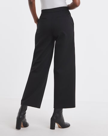 Black Ponte Straight Leg Trouser