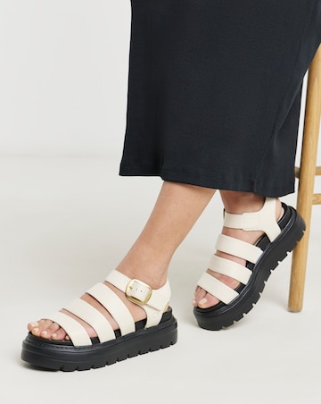 Heavenly Feet Saffron Fisherman Chunky Sandals - Extra Wide Fit (EEE)