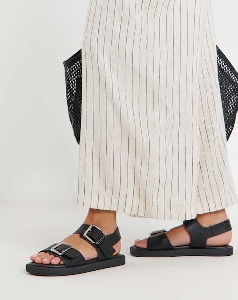 Heidi Two Part Buckle Comfort Sandals - Extra Wide Fit (EEE)