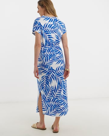 Jersey Tie Waist Midi T-Shirt Dress