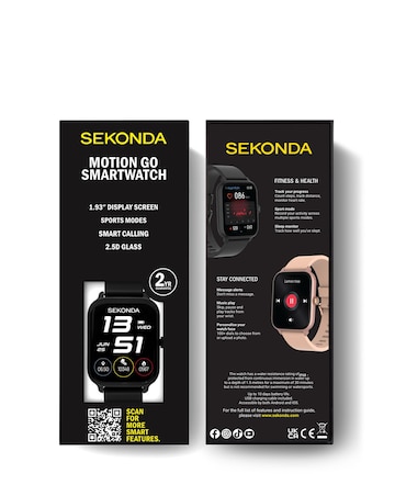 Sekonda Motion Go 45mm Smart Watch - Black