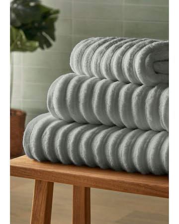 Silentnight Ribbed Cotton Towels Packs of 2