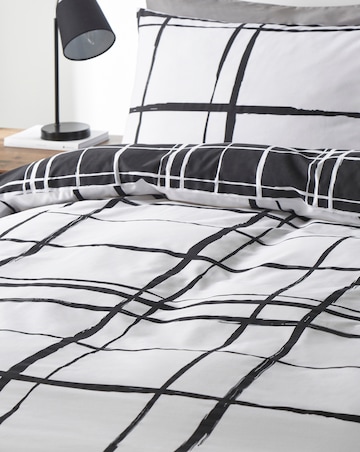 Wilson Check Duvet Cover Set - Black