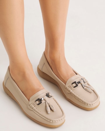 Samara Leather Loafers - Wide Fit (E)