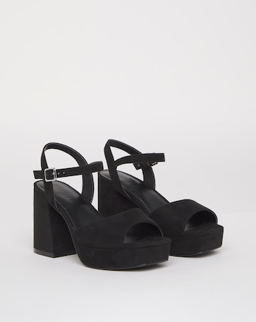 Jive Two Part Platform Heels - Wide Fit (E)