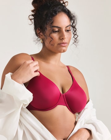 Pretty Secrets (3 Pack) Claire Moulded Micro Full Cup Wired Bras (B-E) Berry