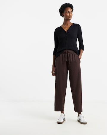 Barrel Leg Jersey Trouser