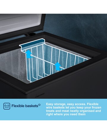 Fridgemaster MCF96EB 96L Chest Freezer - Black E Rated