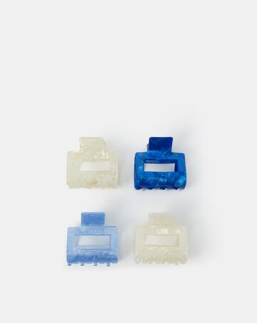Accessorize 4-Pack Resin Square Claw Clips