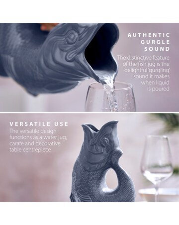 Wade Grey Fish Jug - 0.6L