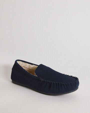 Luxury Suede Loafer Slipper Wide
