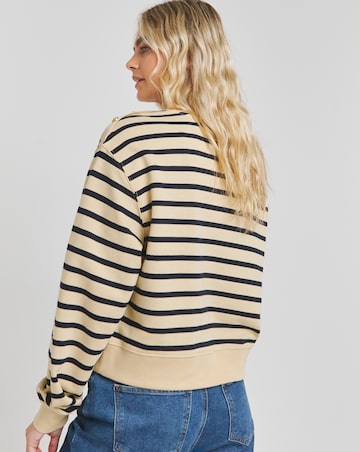 Tommy Hilfiger Gold Button Polo Sweatshirt