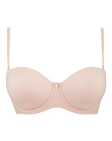 Figleaves Smoothing Multiway Balcony Bra (B-GG) Latte