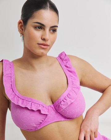 Katerini Underwired Broiderie Bikini Top