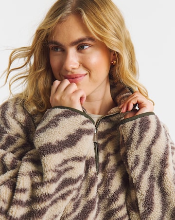 Sweaty Betty Plush Half Zip Printed Fleece