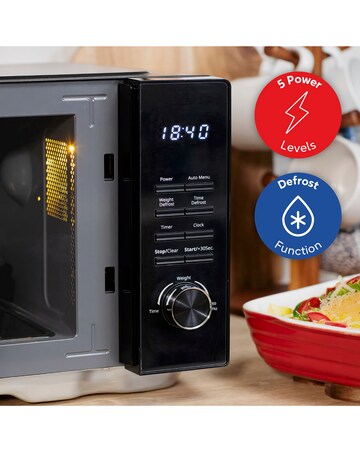 Russell Hobbs 23 Litre Black Flatbed Digital Microwave