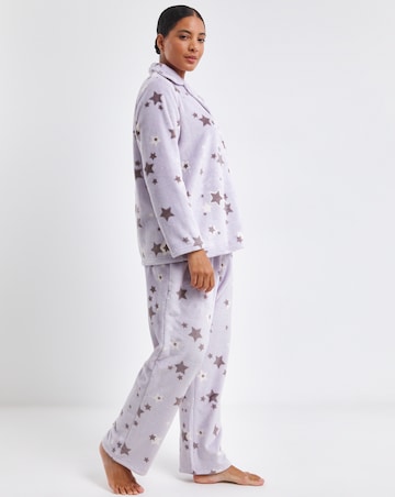 Pretty Secrets Fleece Button Through Pyjama Set