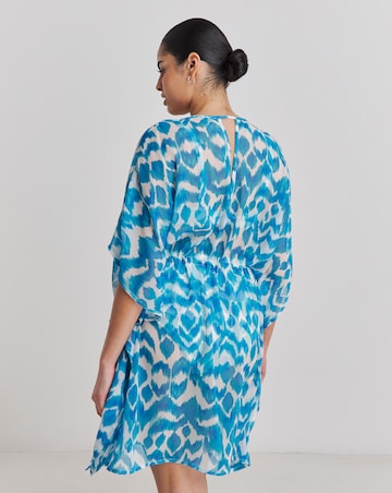 Ikat Print Beach Kaftan
