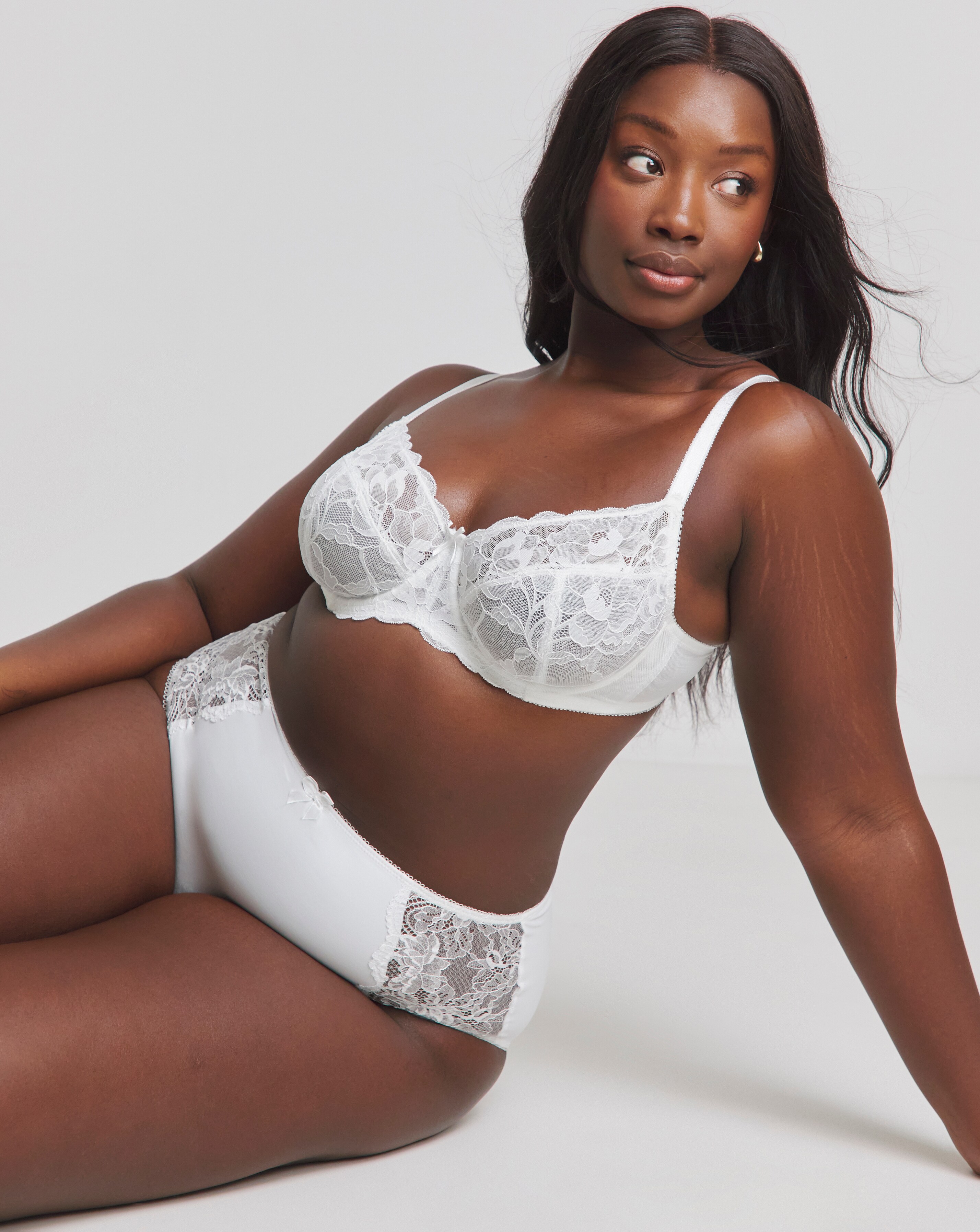 Pretty Secrets Ivy Full Cup Value  Bra B-G White