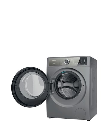 Hotpoint H899ADSGPOWERUK, 9kg, 1400rpm Washing Machine - Silver + Installation