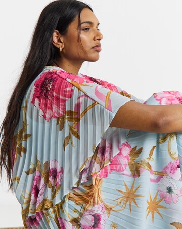 Joanna Hope Printed Pleated Maxi Dress