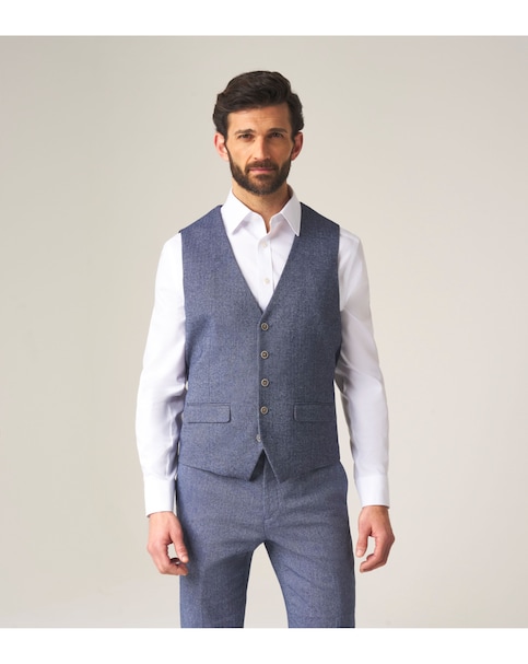 Skopes Jude Suit Waistcoat Blue
