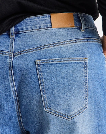 Simply Be Mid Wash Stretch Tapered Jeans