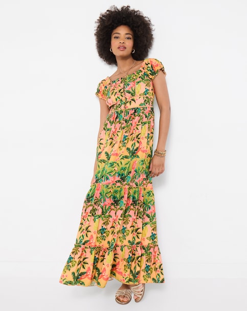 Joe Browns Sunset Beach Tropical Print Maxi Dress Petite