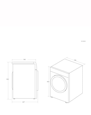 Candy Smart CSE V9DF-80 WiFi Connected 9kg Vented Tumble Dryer White + Install