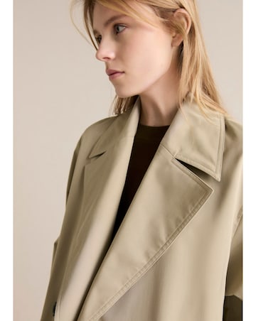 Mango Long Oversized Double-Breasted Trench Coat